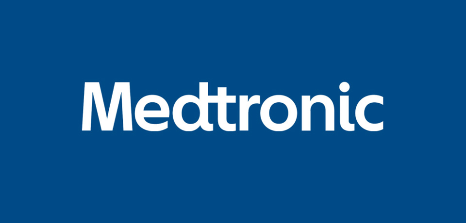 medtronic logo on blue backgroung
